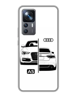 Чехол для Xiaomi 12T Pro с картинкой «Audi — контрастный дизайн»