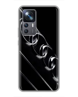Чехол для Xiaomi 12T Pro с картинкой «Audi — абстрактные кольца»