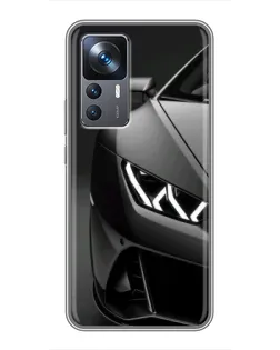 Чохол для Xiaomi 12T Pro з картинкою «Lamborghini фари деталізація»