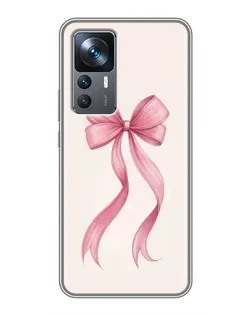 Чехол для Xiaomi 12T Pro с картинкой «Розовый бант»