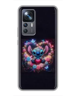 Чохол для Xiaomi 12T Pro з картинкою «Stitch у квітах» Чохол для Xiaomi 12T Pro з картинкою «Stitch у квітах»