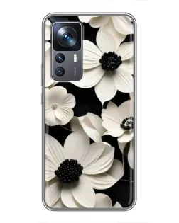 Чохол для Xiaomi 12T Pro з картинкою «Об'ємні білі квіти»