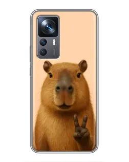 Чохол для Xiaomi 12T Pro з картинкою «Капібара вікторія»