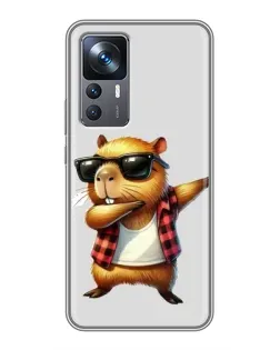 Чохол для Xiaomi 12T Pro з картинкою «Капібара репер даб»