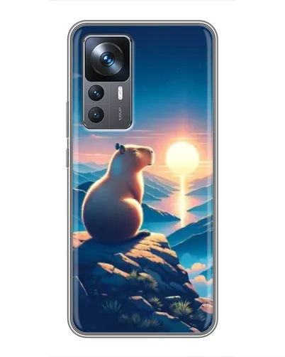 Чехол для Xiaomi 12T Pro с картинкой «Закат солнца с капибарой» Чехол для Xiaomi 12T Pro с картинкой «Закат солнца с капибарой»