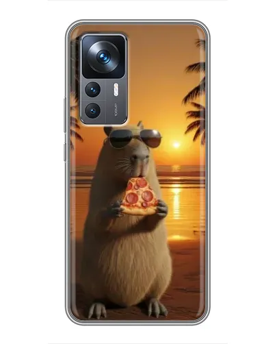 Чехол для Xiaomi 12T Pro с картинкой «Капибара с пиццей» Чехол для Xiaomi 12T Pro с картинкой «Капибара с пиццей»