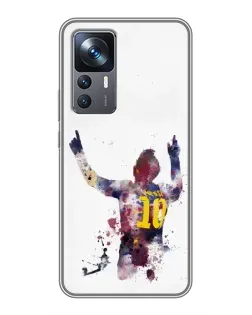 Чехол для Xiaomi 12T Pro с картинкой «Акварельный Месси Барселона»