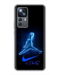 Чехол для Xiaomi 12T с картинкой «Jordan Neon Blue» Чехол для Xiaomi 12T с картинкой «Jordan Neon Blue»