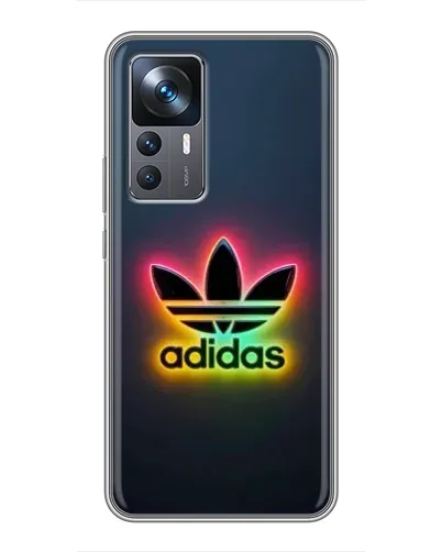 Чехол для Xiaomi 12T с картинкой «Неоновый Adidas»