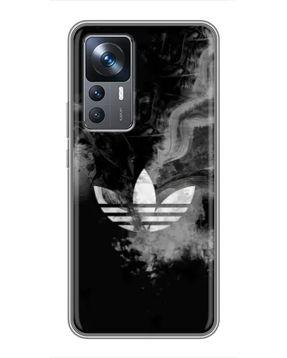 Чехол для Xiaomi 12T с картинкой «Абстрактный дым Adidas»