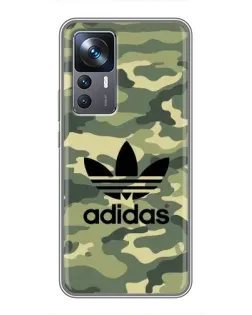 Чохол для Xiaomi 12T з картинкою «Мілітарі стиль Adidas»