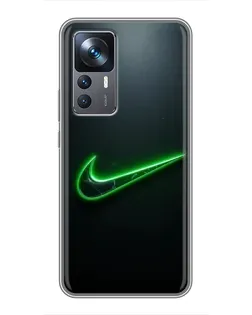 Чехол для Xiaomi 12T с картинкой «Неоновый контур Nike» Чехол для Xiaomi 12T с картинкой «Неоновый контур Nike»