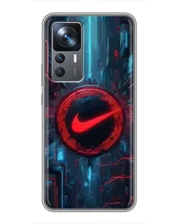 Чехол для Xiaomi 12T с картинкой «Техногенный стиль Nike» Чехол для Xiaomi 12T с картинкой «Техногенный стиль Nike»
