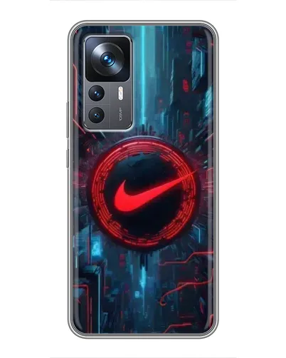 Чехол для Xiaomi 12T с картинкой «Техногенный стиль Nike»