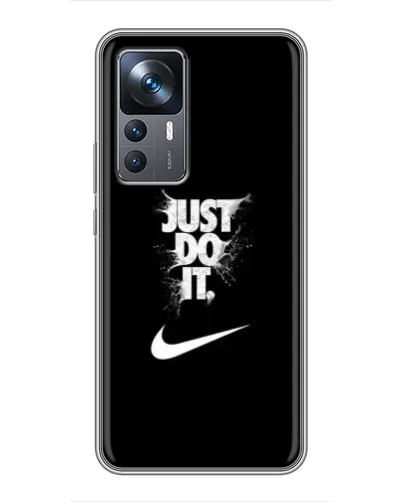 Чехол для Xiaomi 12T с картинкой «Текстовый принт Nike»