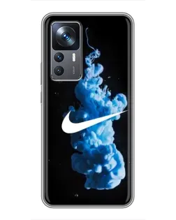 Чехол для Xiaomi 12T с картинкой «Nike и синий дым» Чехол для Xiaomi 12T с картинкой «Nike и синий дым»