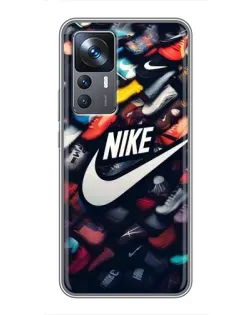 Чехол для Xiaomi 12T с картинкой «Коллекция кроссовок Nike» Чехол для Xiaomi 12T с картинкой «Коллекция кроссовок Nike»