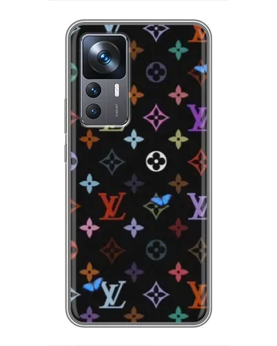 Чехол для Xiaomi 12T с картинкой «Цветная монограмма LV» Чехол для Xiaomi 12T с картинкой «Цветная монограмма LV»
