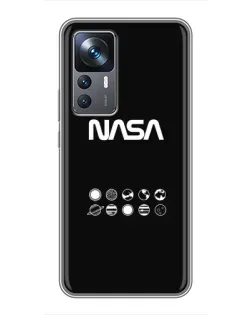Чехол для Xiaomi 12T с картинкой «NASA — технический принт» Чехол для Xiaomi 12T с картинкой «NASA — технический принт»