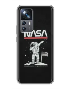 Чехол для Xiaomi 12T с картинкой «NASA — шагаем по Луне» Чехол для Xiaomi 12T с картинкой «NASA — шагаем по Луне»