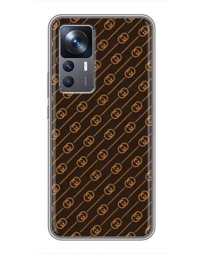 Чохол для Xiaomi 12T з картинкою «Gucci — золоті діагоналі»