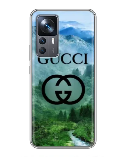 Чохол для Xiaomi 12T з картинкою «Gucci — гірський пейзаж»