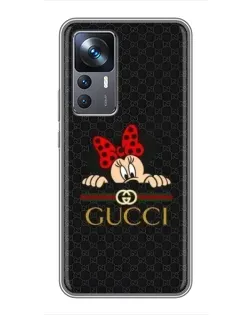 Чохол для Xiaomi 12T з картинкою «Мінні Маус Gucci — чорний» Чохол для Xiaomi 12T з картинкою «Мінні Маус Gucci — чорний»