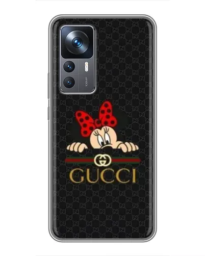 Чохол для Xiaomi 12T з картинкою «Мінні Маус Gucci — чорний»