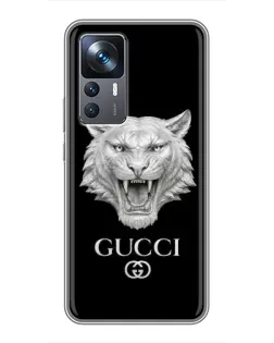 Чохол для Xiaomi 12T з картинкою «Gucci — срібний лев» Чохол для Xiaomi 12T з картинкою «Gucci — срібний лев»