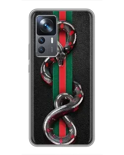Чохол для Xiaomi 12T з картинкою «Gucci — змія на смузі» Чохол для Xiaomi 12T з картинкою «Gucci — змія на смузі»