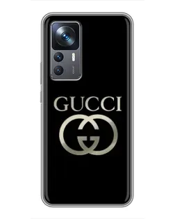 Чохол для Xiaomi 12T з картинкою «Gucci — золото на чорному» Чохол для Xiaomi 12T з картинкою «Gucci — золото на чорному»