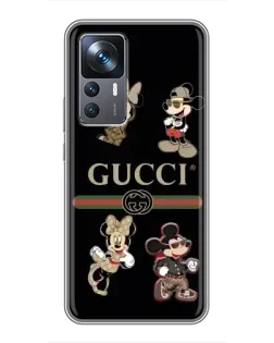 Чохол для Xiaomi 12T з картинкою «Gucci — герої Disney та монограма» Чохол для Xiaomi 12T з картинкою «Gucci — герої Disney та монограма»