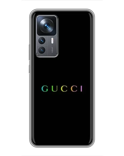 Чехол для Xiaomi 12T с картинкой «Gucci — неоновый минимализм» Чехол для Xiaomi 12T с картинкой «Gucci — неоновый минимализм»