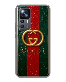 Чохол для Xiaomi 12T з картинкою «Gucci — фірмова смуга та золото» Чохол для Xiaomi 12T з картинкою «Gucci — фірмова смуга та золото»