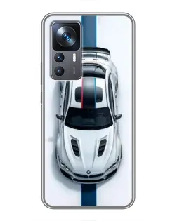 Чехол для Xiaomi 12T с картинкой «Вид сверху — BMW M» Чехол для Xiaomi 12T с картинкой «Вид сверху — BMW M»