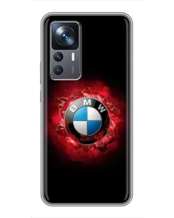 Чехол для Xiaomi 12T с картинкой «Логотип BMW — вспышка» Чехол для Xiaomi 12T с картинкой «Логотип BMW — вспышка»