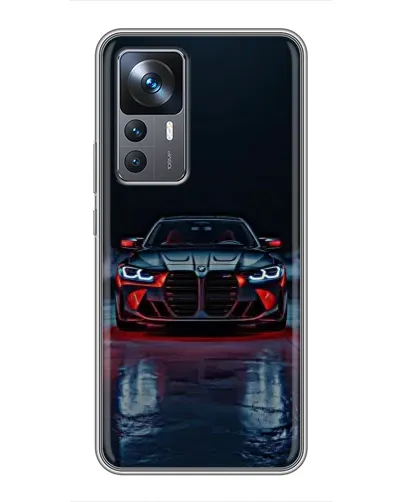Чехол для Xiaomi 12T с картинкой «BMW на мокрой дороге»
