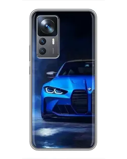 Чехол для Xiaomi 12T с картинкой «Голубая BMW M4» Чехол для Xiaomi 12T с картинкой «Голубая BMW M4»