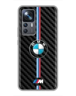 Чехол для Xiaomi 12T с картинкой «Эмблема BMW и карбон» Чехол для Xiaomi 12T с картинкой «Эмблема BMW и карбон»