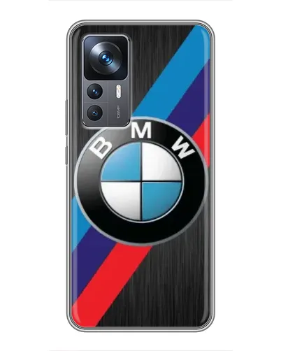 Чехол для Xiaomi 12T с картинкой «BMW M-stripes стиль»