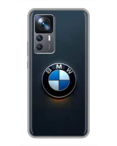 Чехол для Xiaomi 12T с картинкой «Логотип BMW — минимализм»