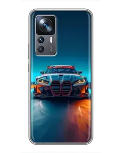 Чехол для Xiaomi 12T с картинкой «BMW — огни неона» Чехол для Xiaomi 12T с картинкой «BMW — огни неона»