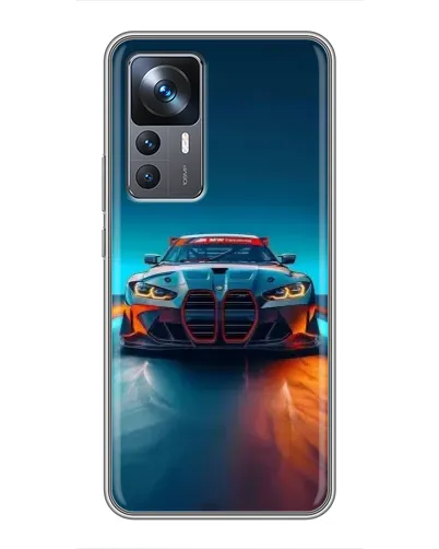 Чехол для Xiaomi 12T с картинкой «BMW — огни неона» Чехол для Xiaomi 12T с картинкой «BMW — огни неона»
