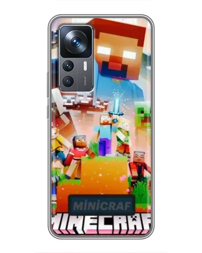 Чохол для Xiaomi 12T з картинкою «Minecraft герої гри» Чохол для Xiaomi 12T з картинкою «Minecraft герої гри»