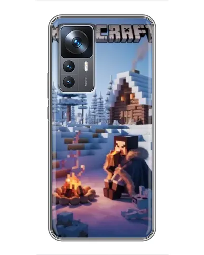Чохол для Xiaomi 12T з картинкою «Зимовий Minecraft» Чохол для Xiaomi 12T з картинкою «Зимовий Minecraft»
