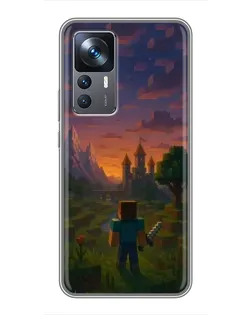 Чохол для Xiaomi 12T з картинкою «Стів біля вежі»