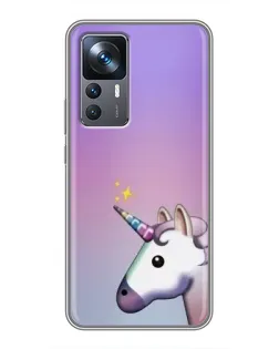 Чехол для Xiaomi 12T с картинкой «Единорог градиент»
