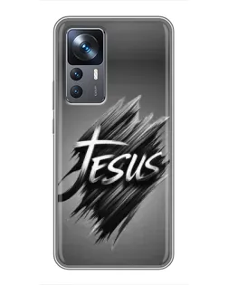 Чехол для Xiaomi 12T с картинкой «Надпись Jesus Graffiti»