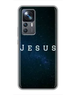 Чехол для Xiaomi 12T с картинкой «Звездное небо Jesus»
