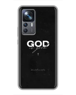 Чехол для Xiaomi 12T с картинкой «GOD — Бог над всем»